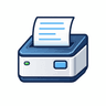 Icon: thermal receipt printer outputting a ticket